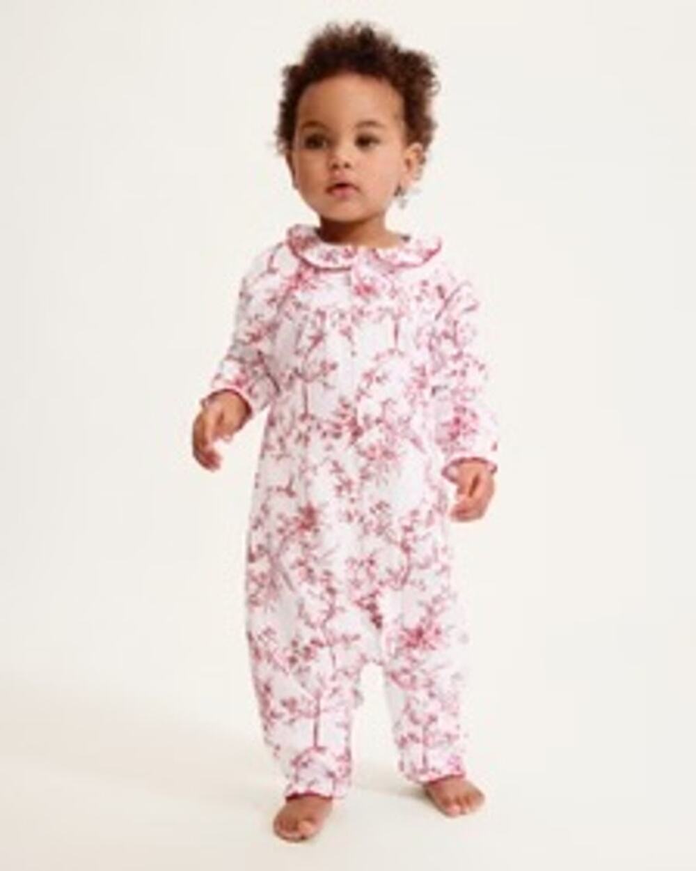 Petite Plume Madeline Romper Baby Girl Size 18/24 Months Twill Pastoral Print